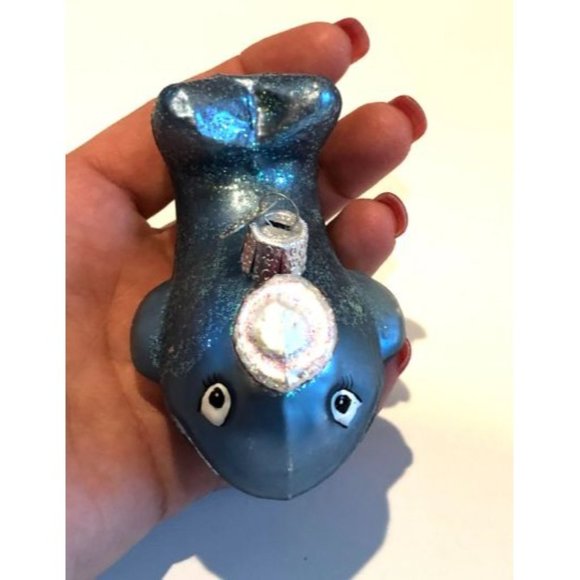 Wally The Whale with Sailor Cap Retired Old World Christmas Ornament - Picture 6 of 7